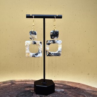 Marble square dangle